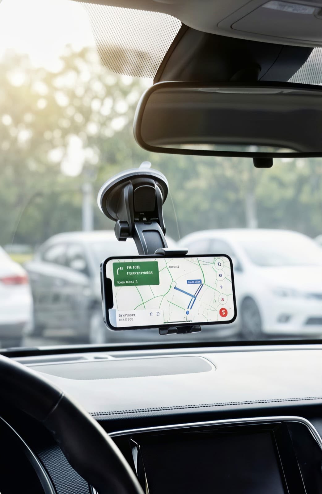 Universal Car Dashboard & Windshield Mobile Phone Holder | 360° Adjustable Suction Mount