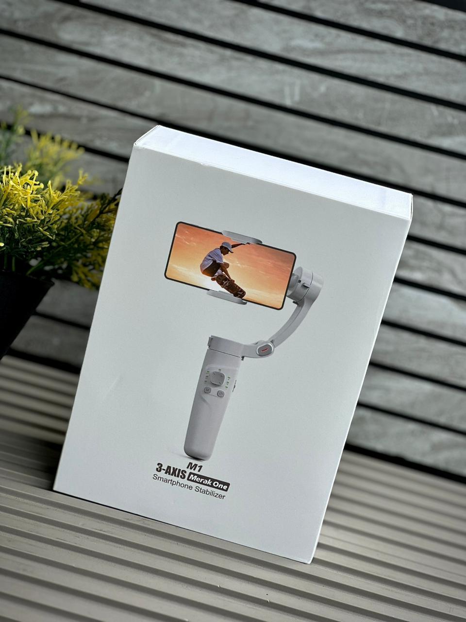 M1 3-Axis Gimbal Stabiliser for Smooth Video Recording, Portable Smartphone Stabiliser | Face Tracking | Vlogging and Live Streaming |