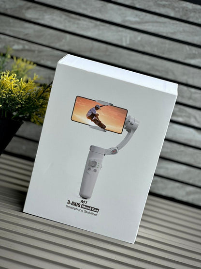 M1 3-Axis Gimbal Stabiliser for Smooth Video Recording, Portable Smartphone Stabiliser | Face Tracking | Vlogging and Live Streaming |