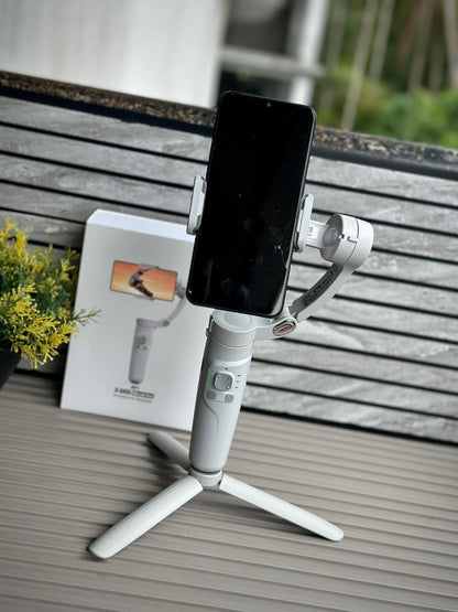 M1 3-Axis Gimbal Stabiliser for Smooth Video Recording, Portable Smartphone Stabiliser | Face Tracking | Vlogging and Live Streaming |